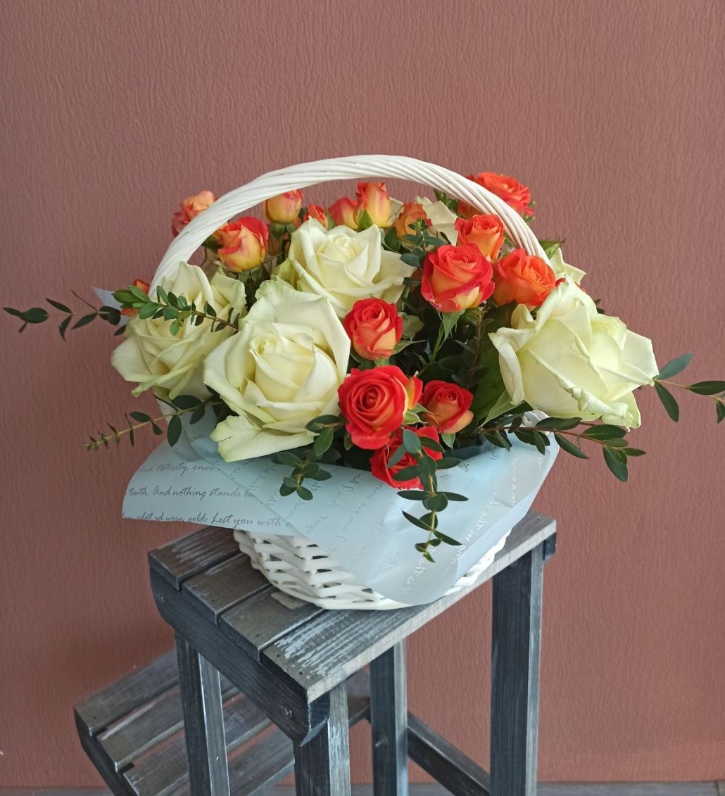 Коробка с розами №1  - 25 роз.рф Тюмень