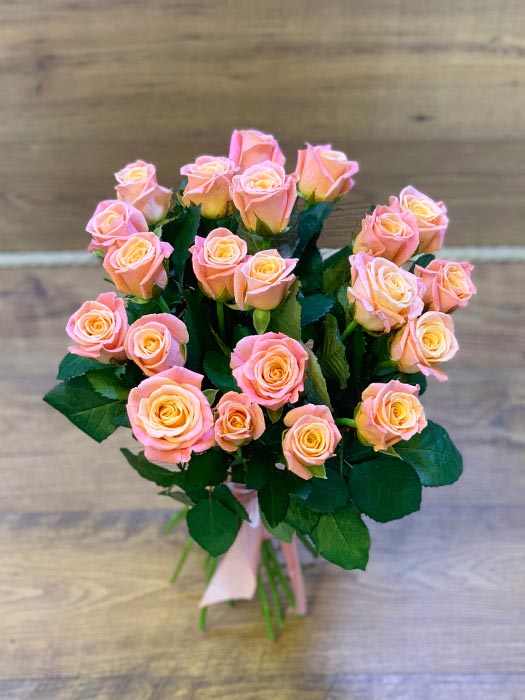 Букет "21 роза" (карамельный)  - 25 роз.рф Тюмень